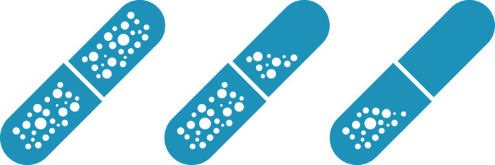 medical tablets in the form of pills. Medicines and antibiotics, pharmaceuticals and treatment
