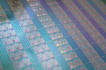 Silicon wafer for manufacturing semiconductor of integrated circuit.