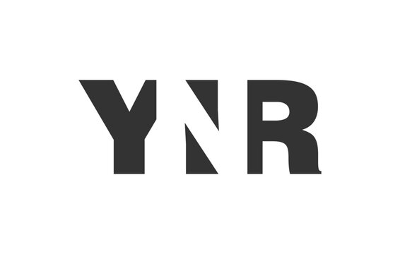 YNR logo design. Initial letter Y N R bold font style for tech startups, consulting, corporate branding. Creative company name, headlines typography identity, trendy logotype.