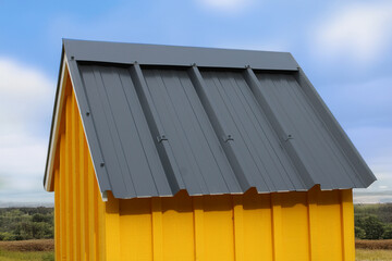 Panneau toiture aluminium gris anthracite