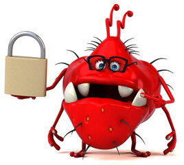 Fun germ - 3D Illustration