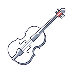 Obraz premium Violin icon in Irish folk music theme