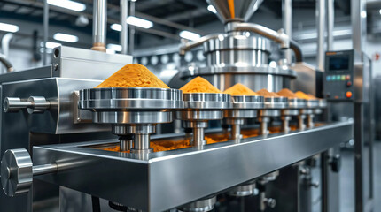 Automatic spice powder processing machine in factory