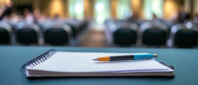 Meeting Notes on a Table