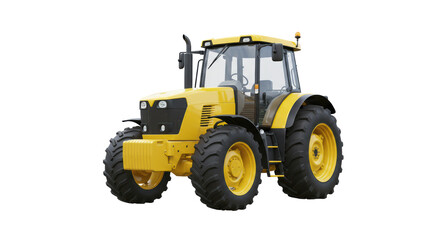 Isolated Yellow Tractor