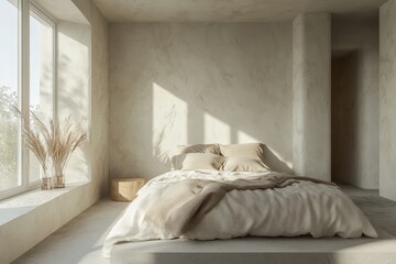 Cozy Minimalist Bedroom With Natural Light and Simple Decor in a Modern Home
