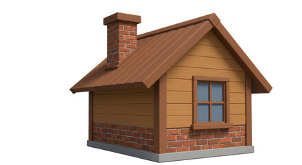 Isolated Cartoon House