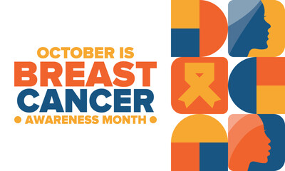 Breast Cancer Awareness Month. Pink october. Pink ribbon. Woman healthcare. Celebrate annual. Medic concept. Girl solidarity. Cancer prevention. Female disease. Poster, banner and background. Vector