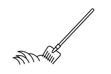 Gardening Tool Lawn Rake, Grass, Leaves, Yard Work, Spring Cleaning