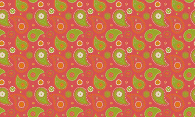 Droplet blossom a paisley cucumber. Style traditional a image simplicity. Sample texture, east colors.