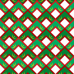 chevron arrow pattern of mauritania flag. geometric background. vector illustration