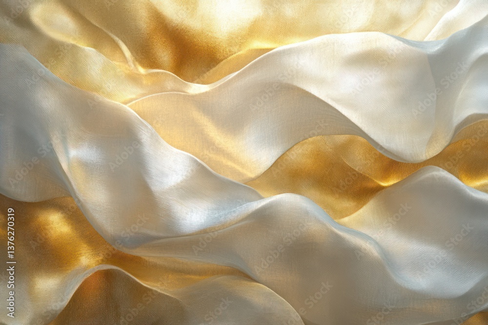 Poster a shimmering abstract gold background with soft gradients transitioning from deep gold to lighter, a
