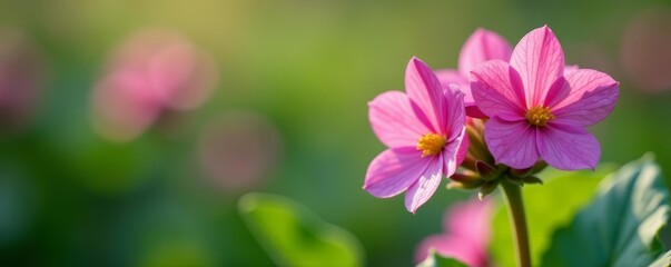 Fototapeta premium Macro shot of delicate lungwort blooms in full bloom, springtime beauty, delicate, garden, beauty