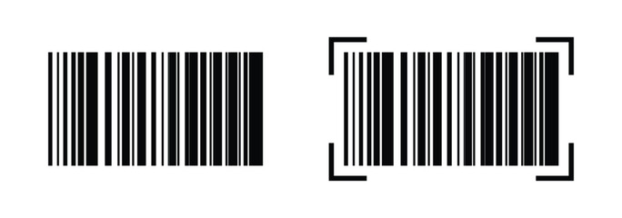 Isolated barcode on a white background, simple barcode illustration, scratched barcode vector, barcode icon for sales, product barcode, modern barcode for web use. Vector illustration, EPS 10