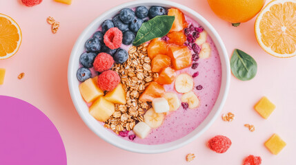 Healthy Breakfast Bowl with Granola and Berries, Food and Nutrition, Recipe Inspiration