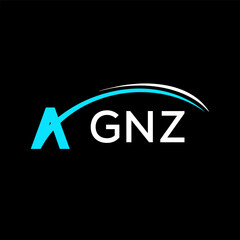Obraz premium GNZ creative minimalist letter logo.