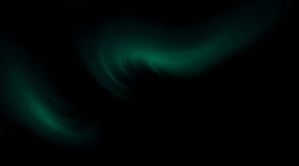 Teal swirling abstract design on black background
