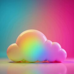 Rainbow SOS signal on vibrant multicolored backdrop, vibrant, support