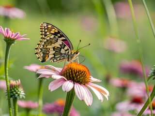 Obraz premium butterfly on flower