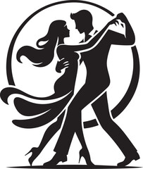 silhouette of bride and groom