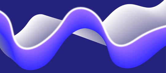 Abstract blue background with dynamic waves.
