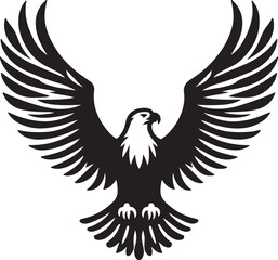 eagle with wings vector