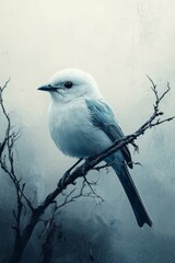 minimalistic bird conceptual bird pastels