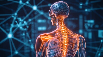 Human Anatomy Visualization with Neural Network Background for Medical Science