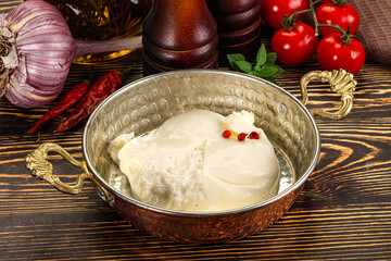 Italian soft young cheese burrata