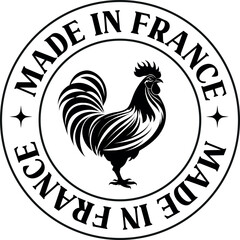 Made In Spain Stamp Logo Icon Symbol Design. French Product Label