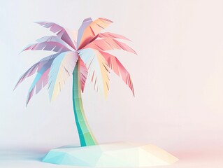 Low Poly Palm Tree