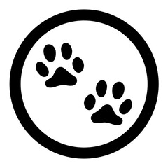 Fototapeta premium Paw Prints Icon