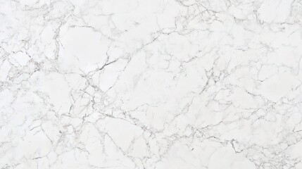 A minimalist marble texture background with a white marble surface featuring gray and black veining, natural and flowing patterns