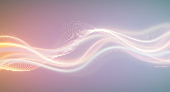 Smooth, flowing pastel waves in a soft gradient background.