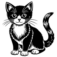 vector illustration of a cat