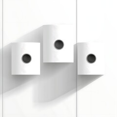 White Cubes on Wall Design