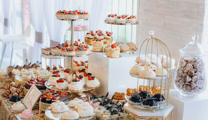 Luxurious Wedding Dessert Table – Indulgent Sweets and High-Calorie Treats