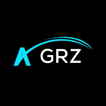 GRZ creative minimalist letter logo.	