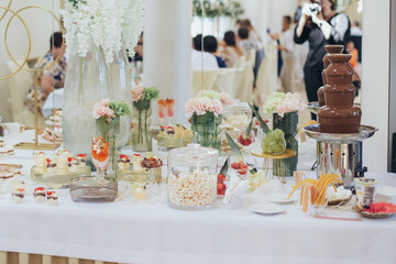 Luxurious Wedding Dessert Table – Indulgent Sweets and High-Calorie Treats