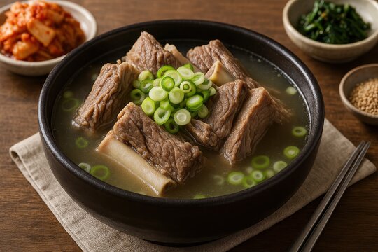 Korean Beef Short Rib Soup Galbitang (갈비탕)

