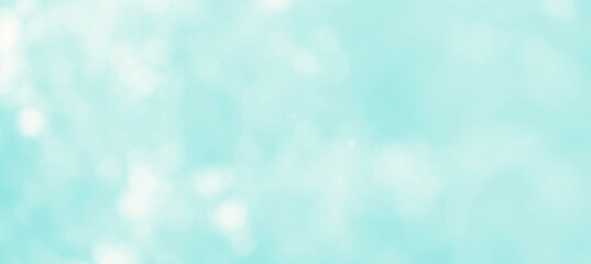 Abstract blur focus mint green Bokeh leaf spring nature light eco Blue foliage background concept...