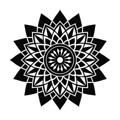 indian mandala vector art illustration