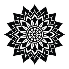 indian mandala vector art illustration