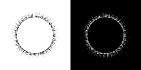 Dynamic abstract spiral sound wave rhythm lines. Circular spiral sound wave rhythm of lines. Circular futuristic abstract lines, black and white background.	