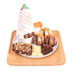 Delicious holiday desserts capturing sweet indulgence in a festive atmosphere
