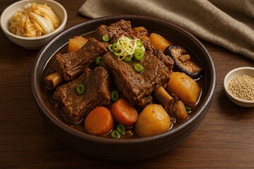 Authentic Korean Braised Beef Short Ribs Galbi Jjim (갈비찜)

