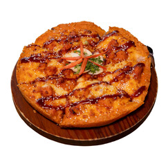 Delicious pizza creation kitchen food photography cozy atmosphere close-up culinary art