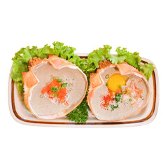 Savoring delicacies fresh seafood dish coastal restaurant culinary art vibrant setting close-up view