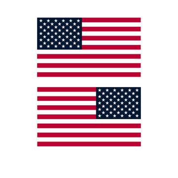 USA Flag Vector, American Flag Clip Art, USA Flag Full Color
