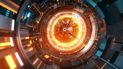 Futuristic Digital Interface with Glowing Elements and Abstract Design Representing Technology and Innovation in Modern Aesthetics - Powered by Adobe